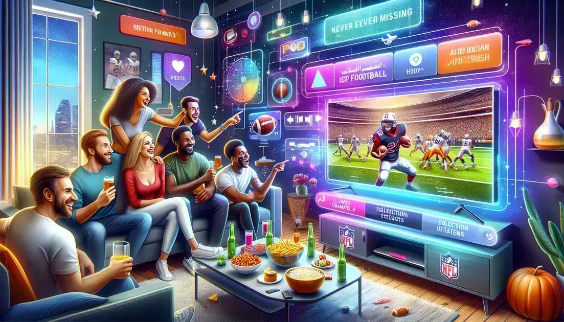 IPTV Futebol Americano ao Vivo: Nunca Perda Uma Partida Novamente!